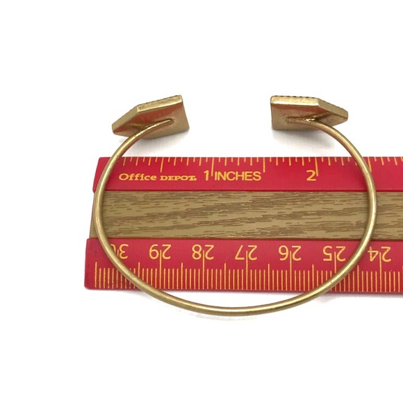 Madewell Blue Angle Cuff Bracelet Gold-Tone - Picture 6 of 6